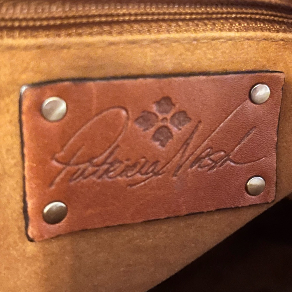 Patricia Nash Aveley British Brown Western Tooled Leather Crossbody Shoulder Bag - Picture 16 of 16